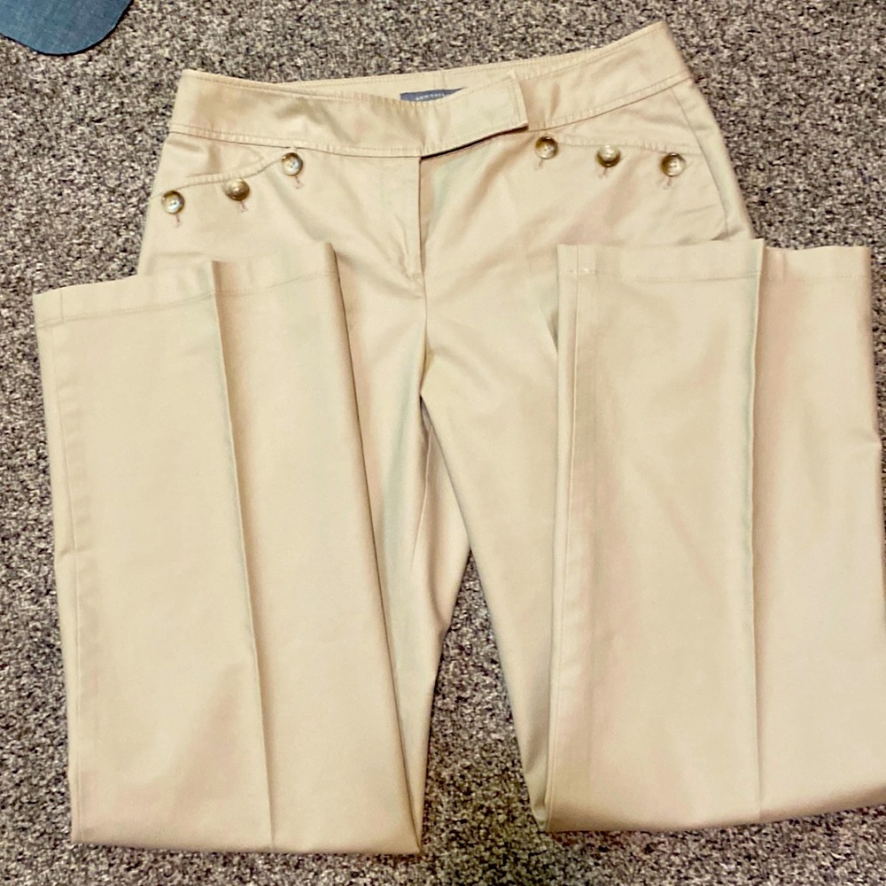 ANN TAYLOR bootcut khaki pants.  Size 8.  Excellent used condition.